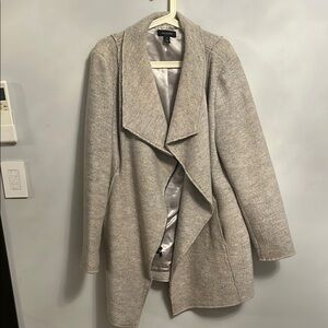 Gray halogen asymmetrical coat